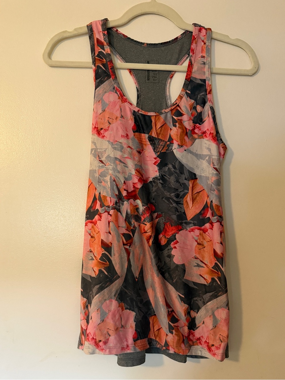 Mondetta Floral Racerback Tank Top, Size XS